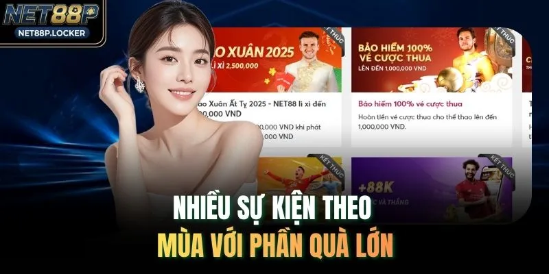 Nhiều sự kiện theo mùa với phần quà lớn